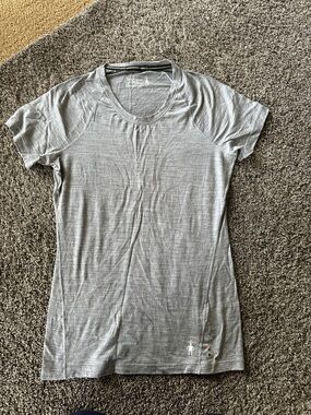 Smartwool Women’s Heather Gray Short-Sleeve XS Performance Tee
